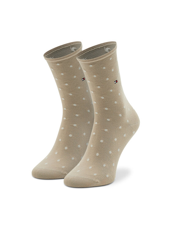 Tommy Hilfiger Tommy Hilfiger 2er-Set hohe Damensocken 100001493 Beige