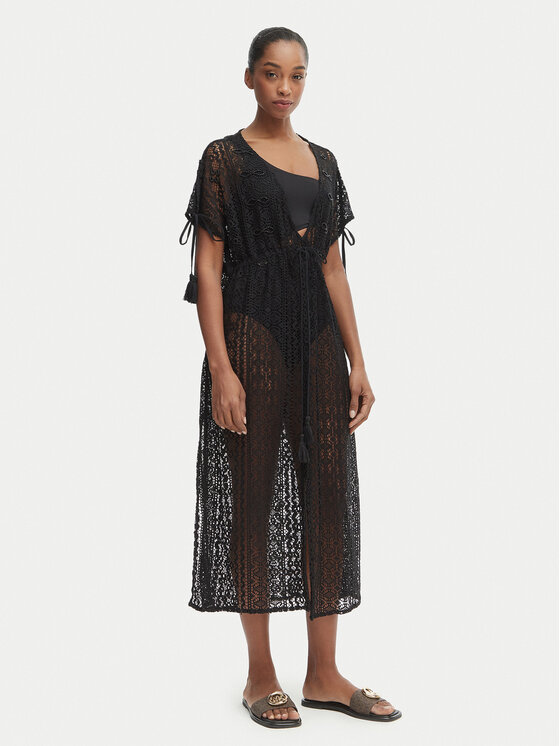 Iconique Iconique Strandkleid Temptation IC26-119 Schwarz Regular Fit