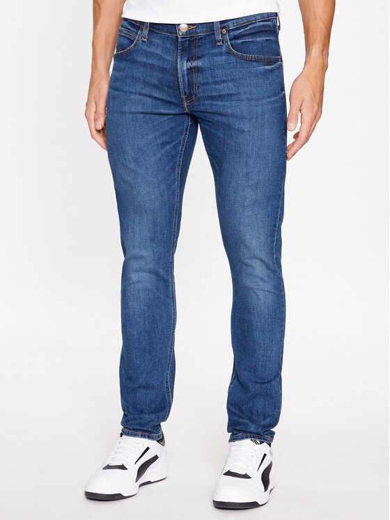 Lee Džínsy 112342254 Modrá Slim Fit