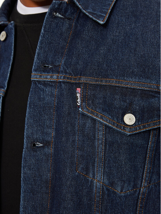 SCHOTT N.Y.C. SCHOTT N.Y.C. Jeans jakna TRUCKS Mornarsko modra Regular Fit