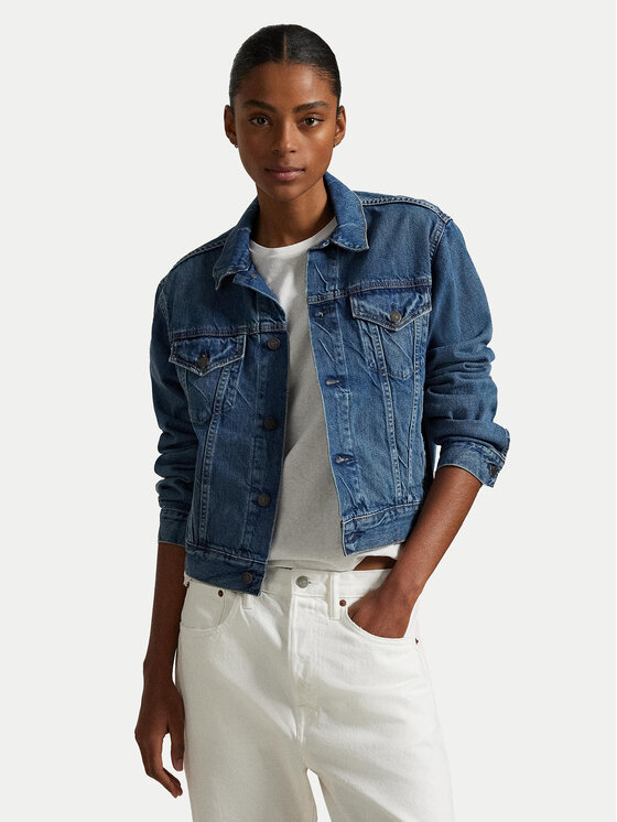 Polo Ralph Lauren Polo Ralph Lauren Jeansová bunda 211969408001 Modrá Relaxed Fit
