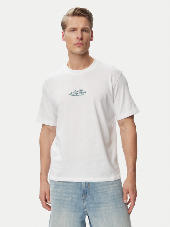 Jack & Jones Jack & Jones T-shirt Cassis Photo Back 12295050 Bijela Relaxed Fit