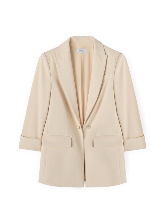 Motivi Motivi Giacca di transizione Q051Q001067N002 Bianco Regular Fit