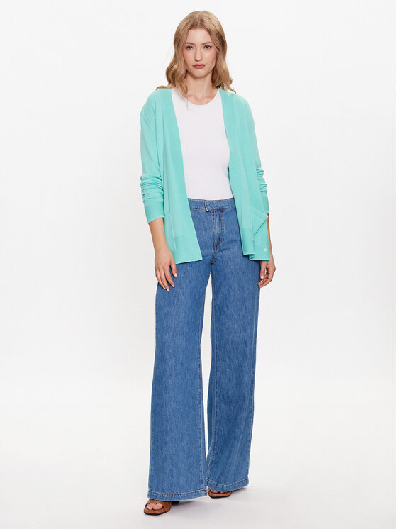 Olsen Olsen Кардиган 11003992 Зелений Regular Fit