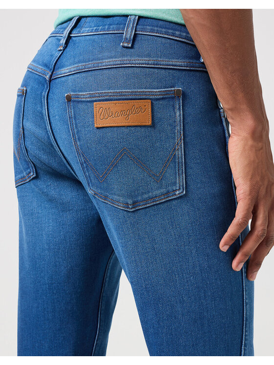 Wrangler Wrangler Jeansy GREENSBORO Niebieski Straight Fit