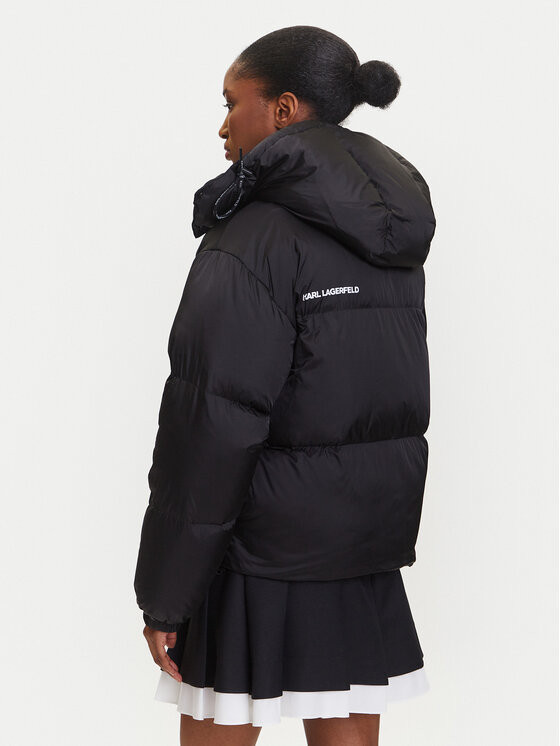 KARL LAGERFELD KARL LAGERFELD Zimní bunda A3W15020 Černá Regular Fit