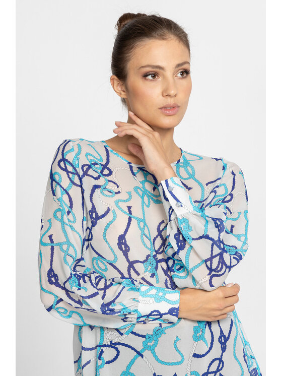Deni Cler Milano Deni Cler Milano Bluza W-DC-1473-D5-L8-86-1 Kolorowy Regular Fit