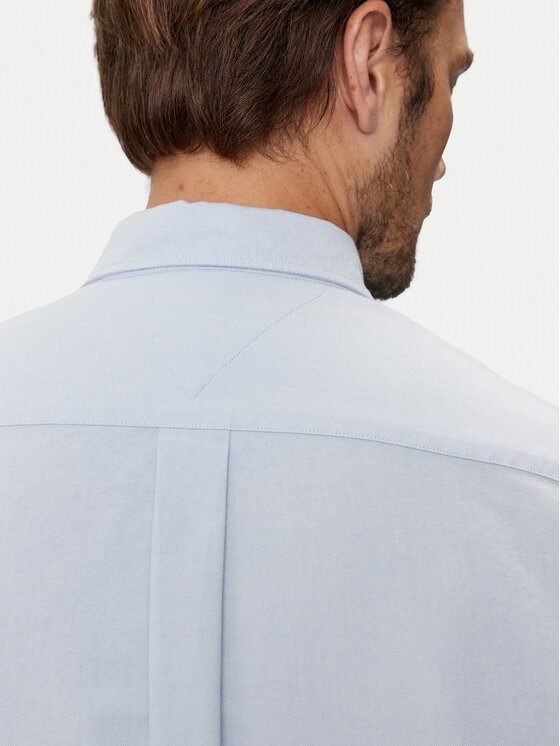 Tommy Hilfiger Tommy Hilfiger Camicia Solid Heritage MW0MW35774 Blu Regular Fit
