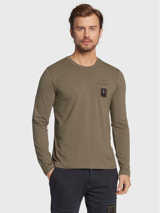 Aeronautica Militare Aeronautica Militare Longsleeve 222TS2003J507 Verde Regular Fit