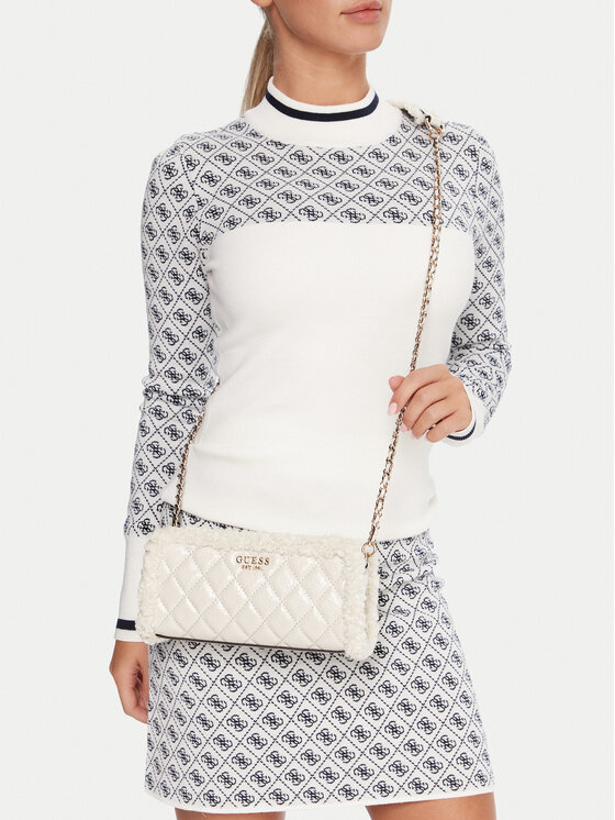 Guess Guess Ročna torba Cristi Mini HWTG81 39720 Écru