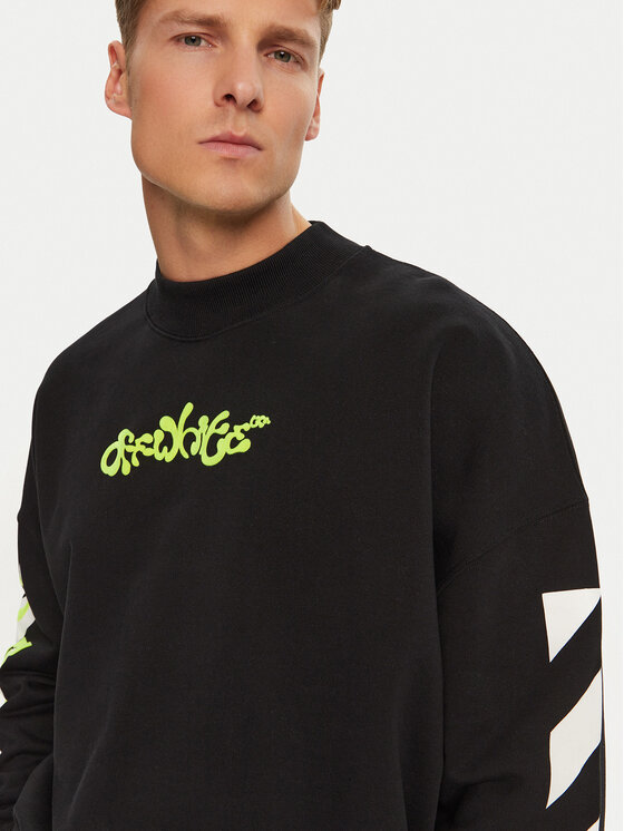 Off-White Off-White Mikina OMBA067S23FLE0011050 Čierna Regular Fit