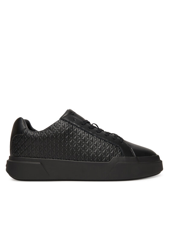 Calvin Klein Calvin Klein Superge Chunky Cupsole Laceup Lth Aop YM0YM01383 Črna