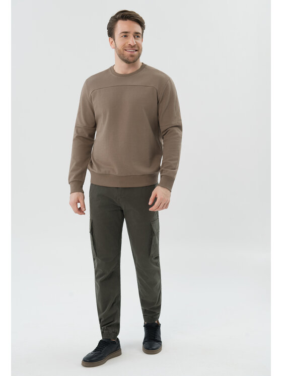 Volcano Volcano Bluza B-BARK Beżowy Regular Fit
