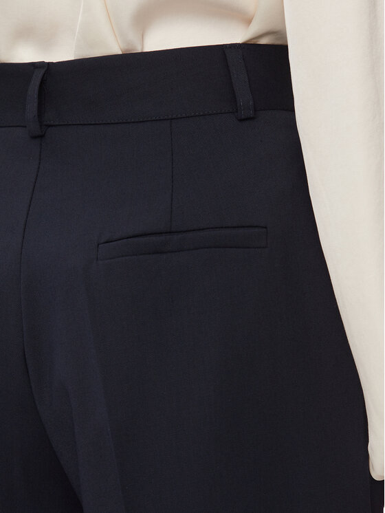 Dixie Dixie Spodnie materiałowe PCHSVCGA Granatowy Relaxed Fit