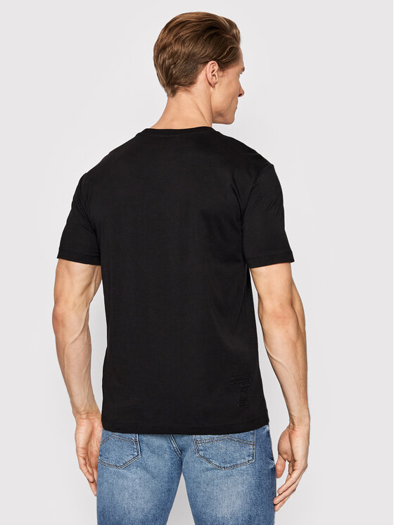 T-shirt 3LPT71 PJM9Z 1200 Nero Slim Fit