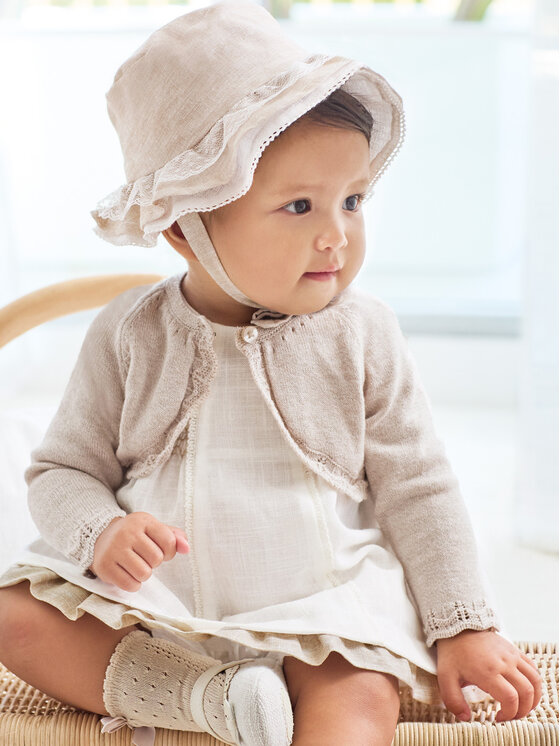 Mayoral Mayoral Bolerojäckchen 318 Beige Regular Fit