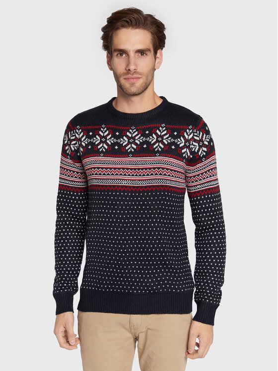 Maglione MK-248MARLEY Blu scuro Regular Fit