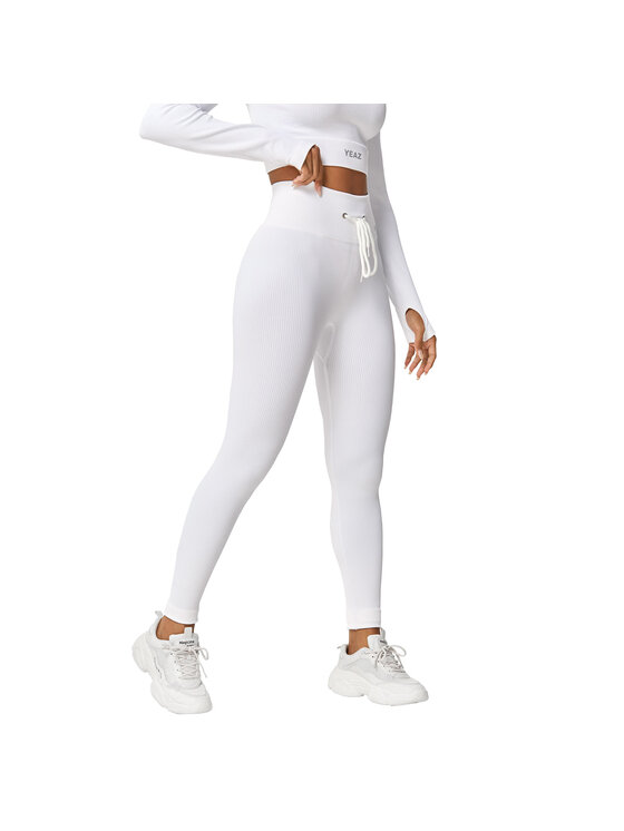 Yeaz Yeaz Legginsy RUNWAY Biały Slim Fit
