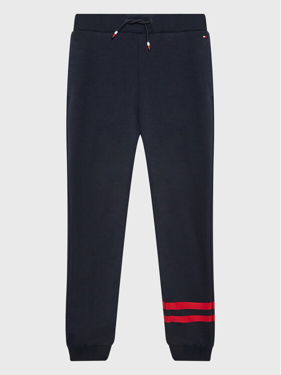 Tommy Hilfiger Pantaloni trening Th Collegiate KB0KB07983 D Bleumarin Regular Fit