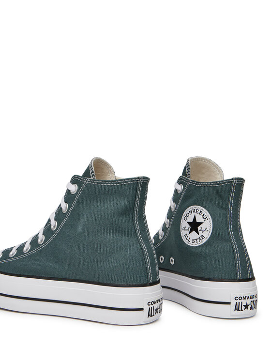 Converse Converse Trampki Chuck Taylor All Star Lift Platform A12596C Zielony