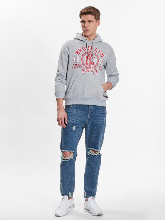 Felpa MSS-614SANDBROOK Grigio Regular Fit