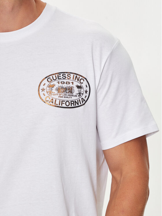 Guess Guess T-Shirt M4YI92 K9RM1 Weiß Regular Fit
