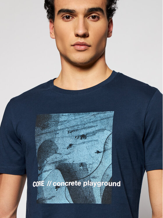 T-shirt Jump 12185041 Blu scuro Slim Fit