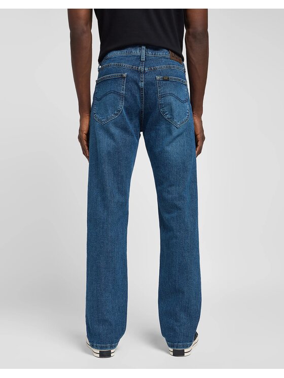 Lee Lee Jeansy REGULAR STRAIGHT Niebieski Straight Fit