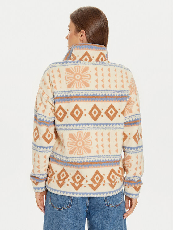 Roxy Roxy Fleece Live Out Loud ERJPF03169 Μπεζ Relaxed Fit