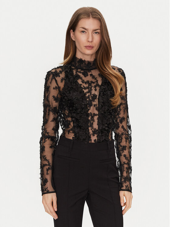 Babylon Babylon Боді S00305 Чорний Slim Fit