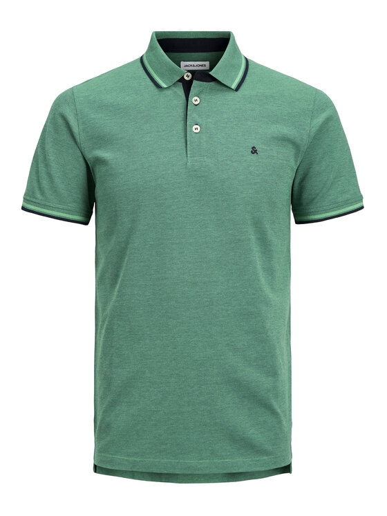 Jack & Jones Jack & Jones Polokošile Paulos 12136668 Zelená Slim Fit
