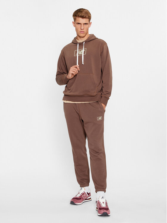 New Balance New Balance Jopa NB Essentials Hoodie MT33508 Rjava Regular Fit