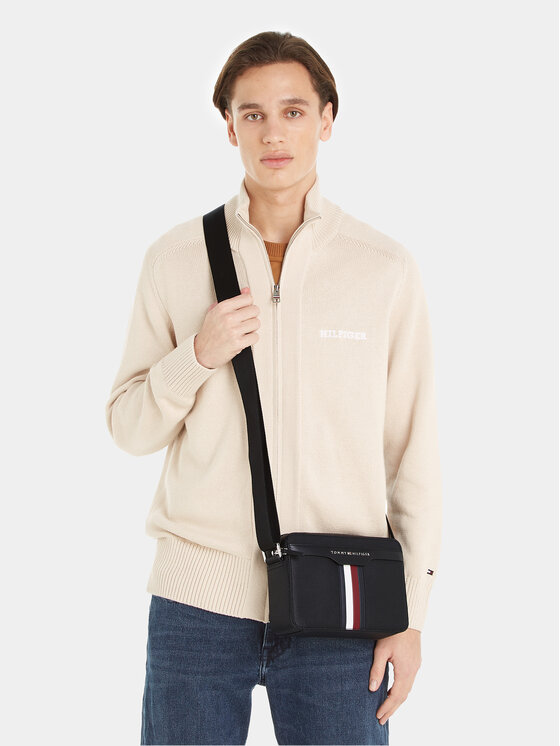 Tommy Hilfiger Saszetka Th Coated Canvas Camera Bag AM0AM11535 Czarny Modivo.pl