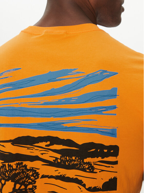 Napapijri Napapijri T-Shirt S-Vignoni NP0A4ILX Pomarańczowy Regular Fit