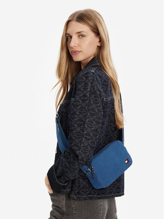 Tommy Jeans Tommy Jeans Ročna torba Tjw Cool Denim Camera Bag AW0AW17874 Modra