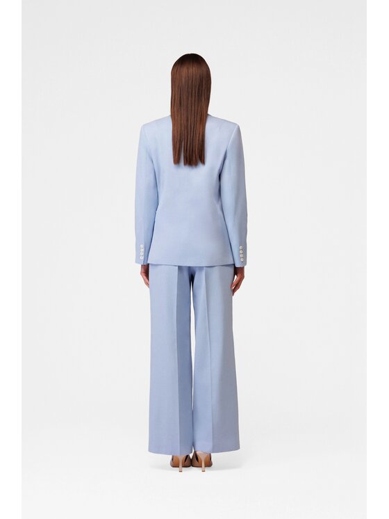 LE POSSÉ LE POSSÉ Marynarka MZMT Niebieski jasny Tailored Fit