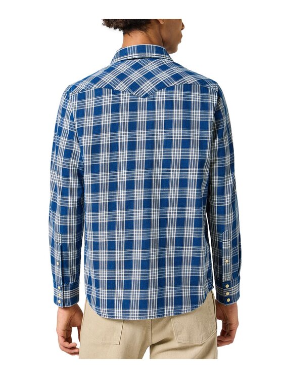 Wrangler Wrangler Koszula 112357250 Niebieski Regular Fit