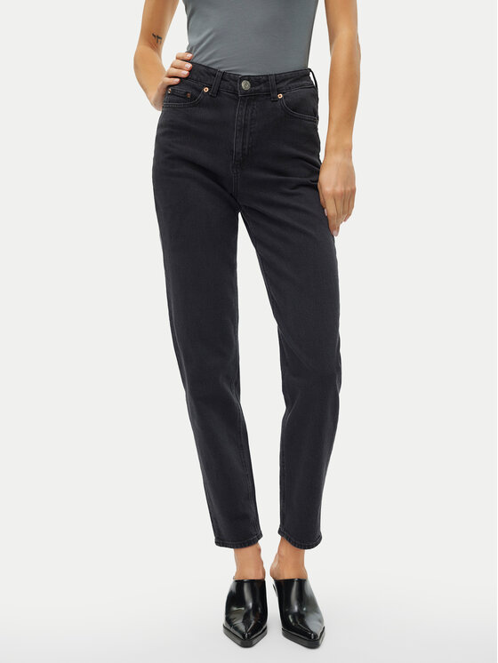 Vero Moda Vero Moda Jeansy Tessa 10302983 Šedá Mom Fit