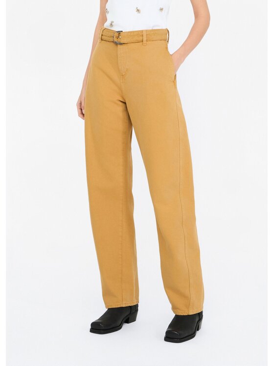 Liu Jo Liu Jo Pantaloni di tessuto MF5298T115A80939 Giallo Regular Fit