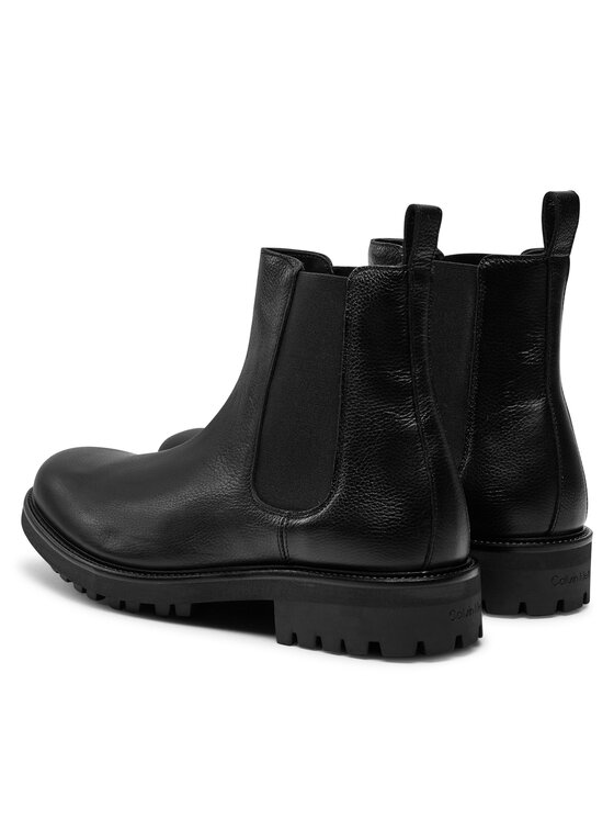 Calvin Klein Calvin Klein Kotníková obuv s elastickým prvkem Chelsea HM0HM01562 Černá