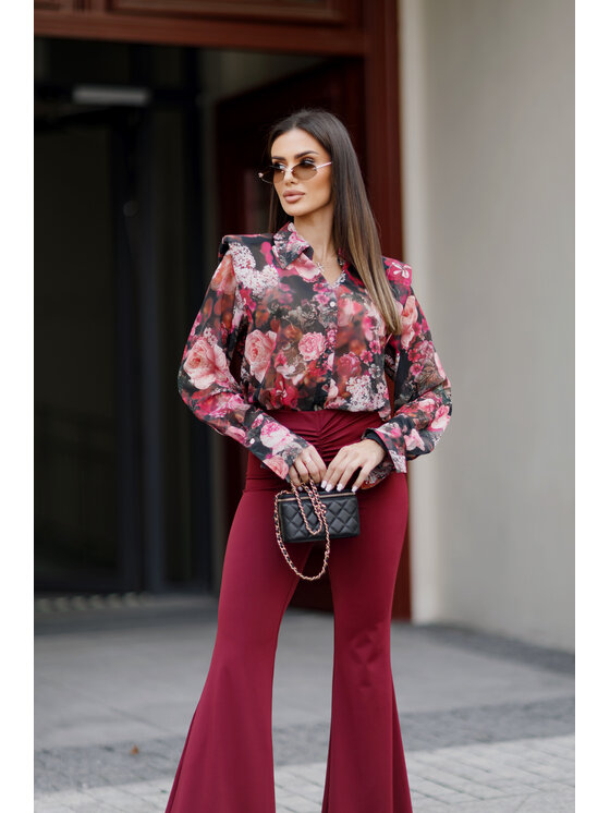 LilaLou LilaLou Koszula Camilla Różowy Regular Fit
