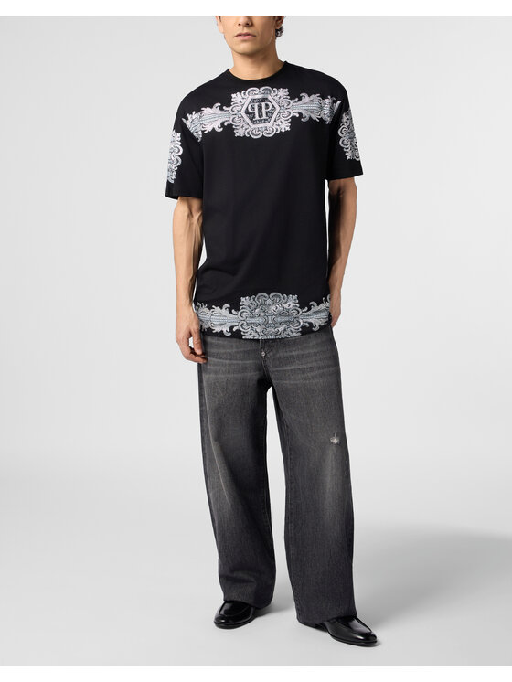 PHILIPP PLEIN PHILIPP PLEIN T-Shirt 31083 Černá Regular Fit