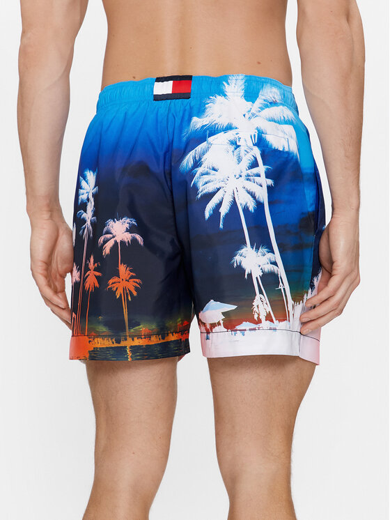 Tommy Hilfiger Tommy Hilfiger Szorty kąpielowe Photoprint UM0UM03295 Kolorowy Regular Fit