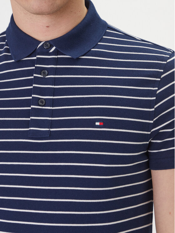 Tommy Hilfiger Tommy Hilfiger Polokošile 1985 MW0MW17771 Tmavomodrá Slim Fit