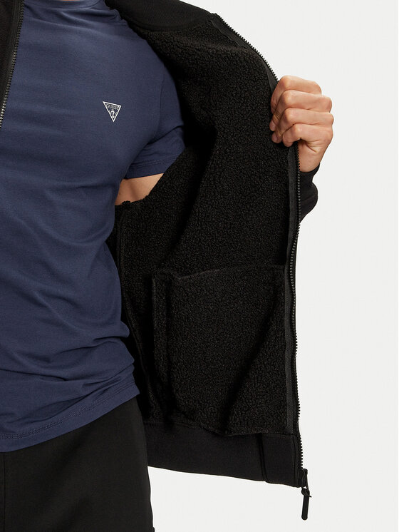 Guess Guess Μπουφάν μεταβατικό Keid Z4BL04 KCEB0 Μαύρο Regular Fit