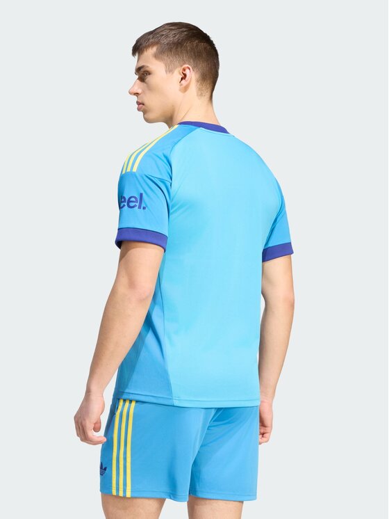 adidas adidas Koszulka techniczna 171548 Niebieski jasny Slim Fit