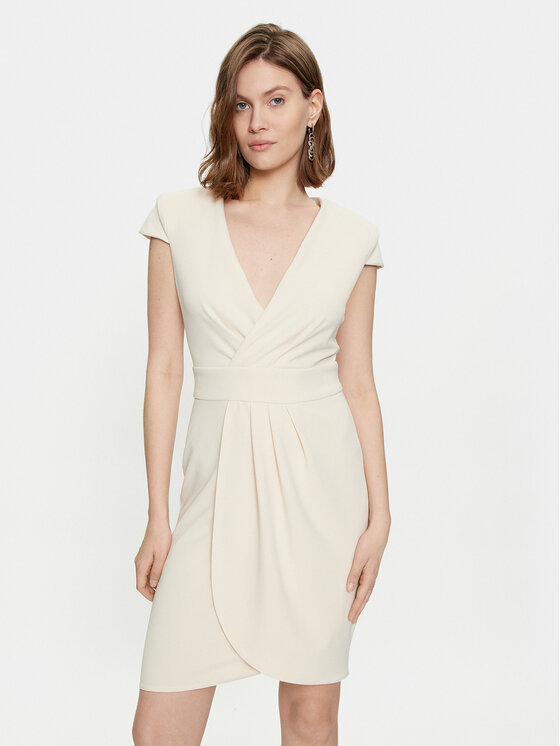 Rinascimento Rochie cocktail CFC0117720003 Bej Regular Fit