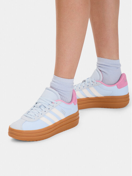 adidas adidas Sneakersy Vl Court Bold Shoes KJ9417 Niebieski jasny