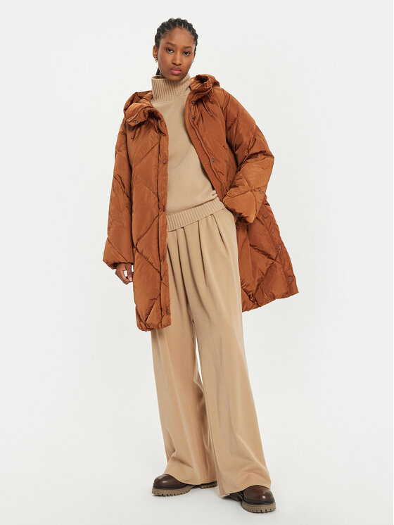 Weekend Max Mara Weekend Max Mara Puhovka Guelfo 2425496092 Rjava Regular Fit