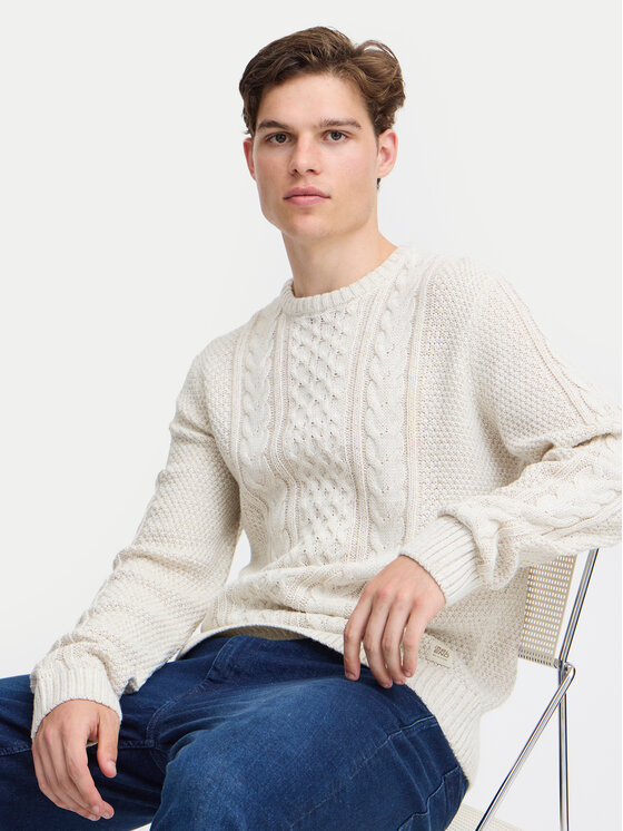 Blend Blend Džemper 20717439 Écru Regular Fit